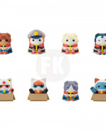 Mobile Suit Gundam Mega Cat Project Trading figúrka 3 cm Nyandam We are the Earth Federation Forces Assortment (8)